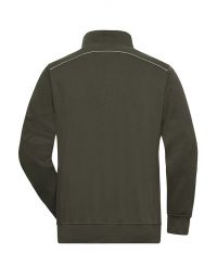 Half Zip Sweatshirt Olivgrün